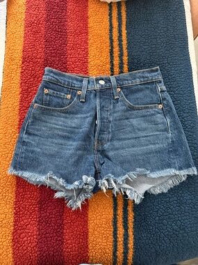 Levi’s 501 High Rise Denim Shorts